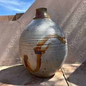 Sold-Sheldon Kaganoff: Handthrown Large Ceramic Vessel, Mid-Century Mod, 1960s
